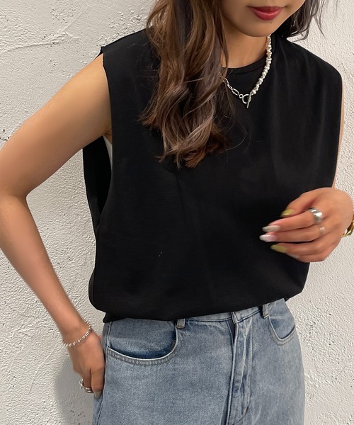 apres jour mignon(アプレジュールミニョン)の「タンクインナー【ZOZOTOWN限定アイテム】(タンクトップ・レディース・ブラック/オフホワイト/ピンク・フリー/X-LARGE)」の11枚目の写真