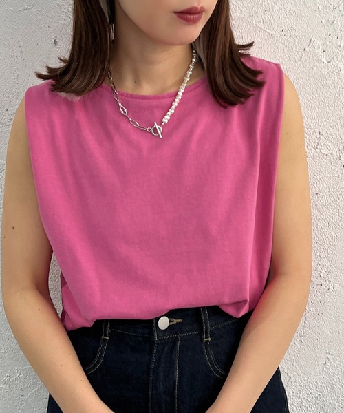 apres jour mignon(アプレジュールミニョン)の「タンクインナー【ZOZOTOWN限定アイテム】(タンクトップ・レディース・ブラック/オフホワイト/ピンク・フリー/X-LARGE)」の16枚目の写真