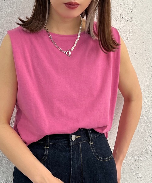 apres jour mignon(アプレジュールミニョン)の「タンクインナー【ZOZOTOWN限定アイテム】(タンクトップ・レディース・ブラック/オフホワイト/ピンク・フリー/X-LARGE)」の17枚目の写真