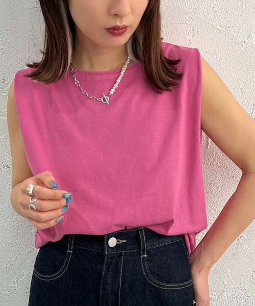 apres jour mignon(アプレジュールミニョン)の「タンクインナー【ZOZOTOWN限定アイテム】(タンクトップ・レディース・ブラック/オフホワイト/ピンク・フリー/X-LARGE)」の18枚目の写真