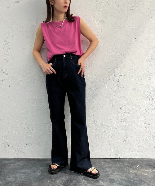 apres jour mignon(アプレジュールミニョン)の「タンクインナー【ZOZOTOWN限定アイテム】(タンクトップ・レディース・ブラック/オフホワイト/ピンク・フリー/X-LARGE)」の20枚目の写真