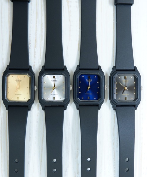 CASIO(カシオ)の「CASIO カシオ:スタンダード アナログ スクエア / LQ142(アナログ腕時計・レディース・ホワイト/ブラック/ダークネイビー/ゴールド・FREE)」の7枚目の写真