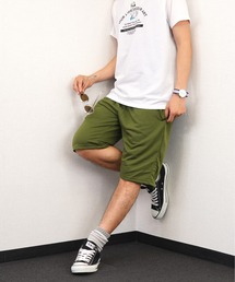【GROOVY STORE】ウエスト リブ無地 ショート パンツ