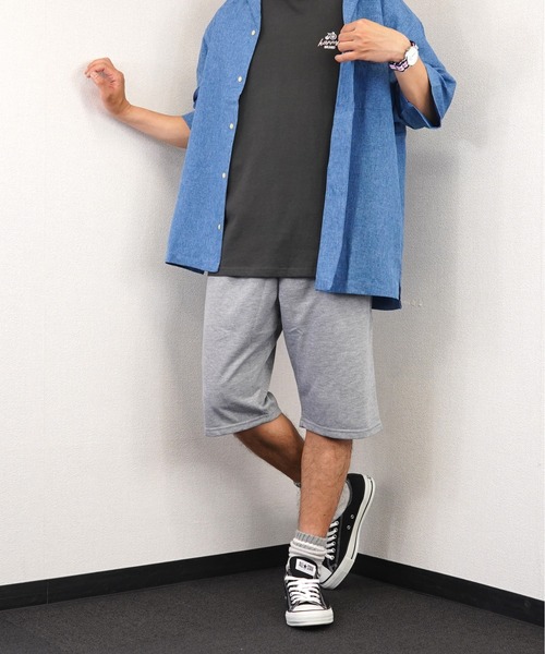 Burner(バーナー)の「【GROOVY STORE】ウエスト リブ無地 ショート パンツ(その他パンツ・メンズ・ブラック/チャコールグレー/グリーン/グレー・LL/L/M)」の22枚目の写真