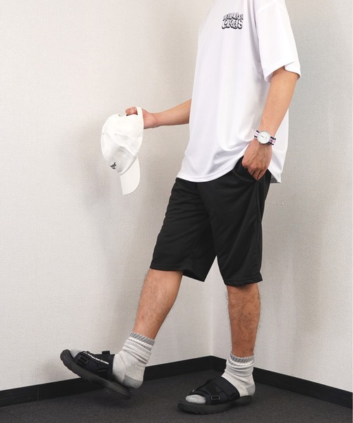 Burner(バーナー)の「【GROOVY STORE】ウエスト リブ無地 ショート パンツ(その他パンツ・メンズ・ブラック/チャコールグレー/グリーン/グレー・LL/L/M)」の6枚目の写真