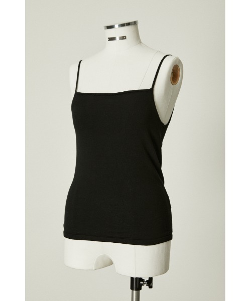RIM.ARK(リムアーク)の「Layered cami tops(キャミソール・レディース・ブラック/グリーン・FREE)」の14枚目の写真