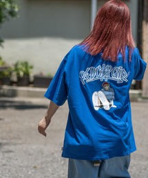 Red Cap Girl | 【a-r】〔Red Cap Girl/レッドキャップガール〕天竺バックワッペンロゴガールプリント 半袖BIGTシャツ(Tシャツ/カットソー)