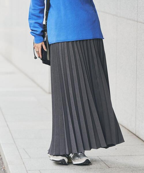 coen（コーエン）の「ウールライクプリーツスカート#（スカート・レディース・ダークグリーン/ネイビー/ダークグレー/マスタード・M/L）」の7枚目の写真