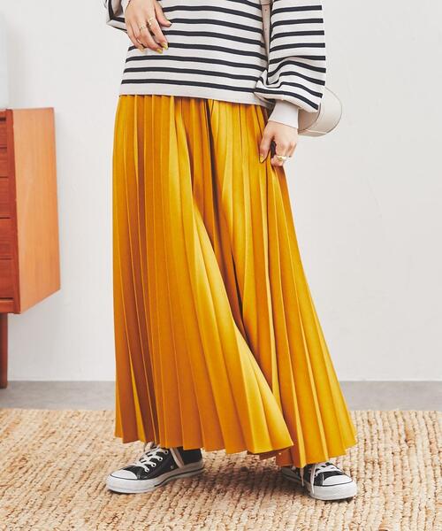 coen（コーエン）の「ウールライクプリーツスカート#（スカート・レディース・ダークグリーン/ネイビー/ダークグレー/マスタード・M/L）」の11枚目の写真