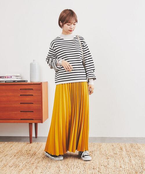 coen（コーエン）の「ウールライクプリーツスカート#（スカート・レディース・ダークグリーン/ネイビー/ダークグレー/マスタード・M/L）」の13枚目の写真