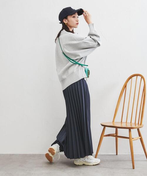 coen（コーエン）の「ウールライクプリーツスカート#（スカート・レディース・ダークグリーン/ネイビー/ダークグレー/マスタード・M/L）」の19枚目の写真
