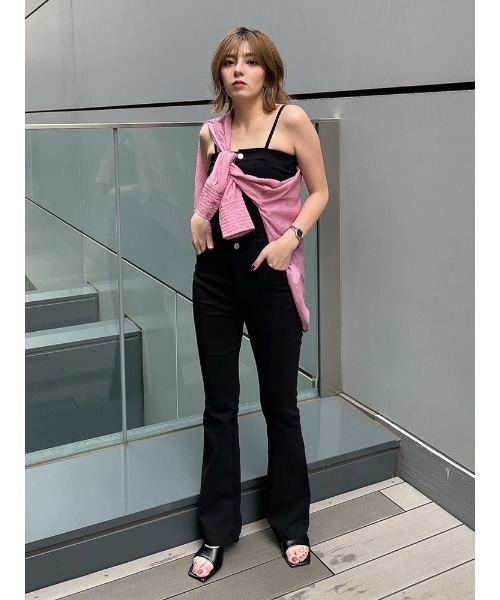 ENVYM(アンビー)の「ストレッチフレアAIO(つなぎ/オールインワン・レディース・ブラック・FREE)」の14枚目の写真