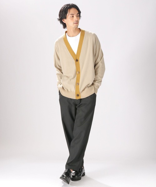 niko and...(ニコアンド)の「プレーティングVネックカーディガン(カーディガン/ボレロ・メンズ・ベージュ/グリーン/ネイビー・MEDIUM/LARGE)」の10枚目の写真