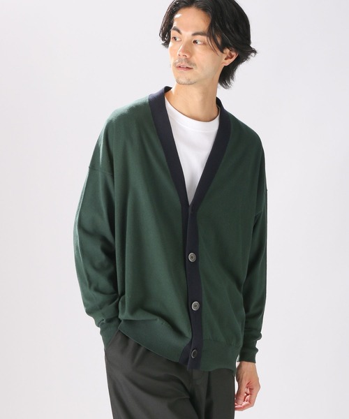 niko and...(ニコアンド)の「プレーティングVネックカーディガン(カーディガン/ボレロ・メンズ・ベージュ/グリーン/ネイビー・MEDIUM/LARGE)」の8枚目の写真