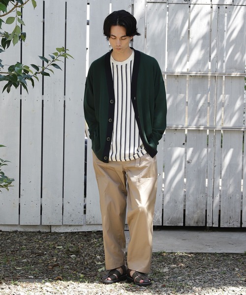 niko and...(ニコアンド)の「プレーティングVネックカーディガン(カーディガン/ボレロ・メンズ・ベージュ/グリーン/ネイビー・MEDIUM/LARGE)」の5枚目の写真