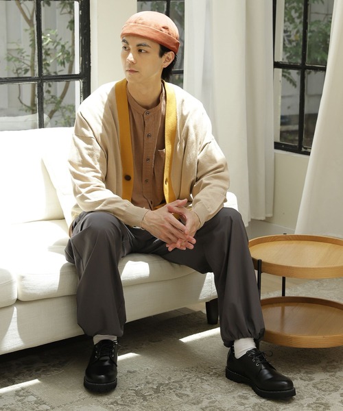 niko and...(ニコアンド)の「プレーティングVネックカーディガン(カーディガン/ボレロ・メンズ・ベージュ/グリーン/ネイビー・MEDIUM/LARGE)」の4枚目の写真