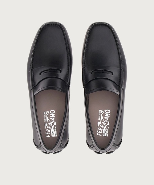 FERRAGAMO（フェラガモ）の「ドライビングシューズ（モカシン/デッキシューズ・メンズ・ブラック・8/9/6.5/7）」の3枚目の写真