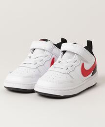 NIKE | NIKE ナイキ 12-16COURT BOROUGH LOW 2 (TDV) コート バーロウ LOW 2 TDV KBQ5453 110WHITE/UNVRED(スニーカー)