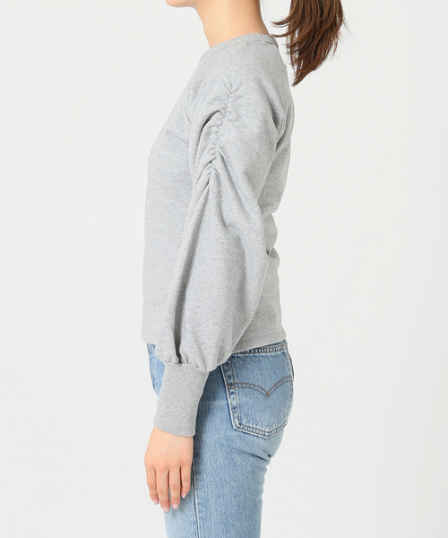 U by SPICK&SPAN(ユーバイスピックアンドスパン)の「ショルダーギャザースウェット◆(Tシャツ/カットソー・レディース・チャコールグレー/ベージュ・FREE)」の21枚目の写真