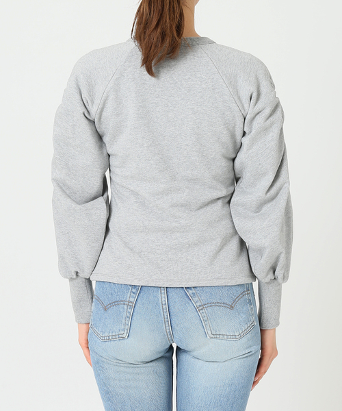 U by SPICK&SPAN(ユーバイスピックアンドスパン)の「ショルダーギャザースウェット◆(Tシャツ/カットソー・レディース・チャコールグレー/ベージュ・FREE)」の17枚目の写真