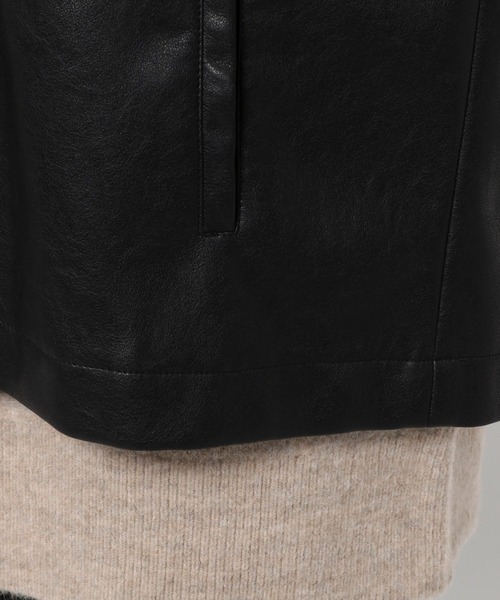 eL（エル）の「【eL】Vegan Leather Trench Blouson/162831（トレンチコート・レディース・ブラック/ブラウン・FREE）」の13枚目の写真