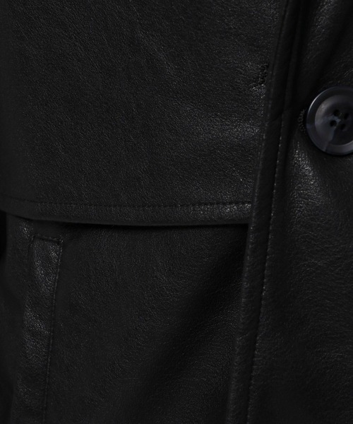 eL（エル）の「【eL】Vegan Leather Trench Blouson/162831（トレンチコート・レディース・ブラック/ブラウン・FREE）」の19枚目の写真