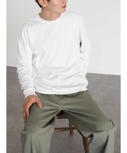 CRAFT STANDARD BOUTIQUE(クラフトスタンダードブティック)の「【WEB限定】ONEITA 長袖TEE *(Tシャツ/カットソー・メンズ・ホワイト・LL/M/L)」の4枚目の写真