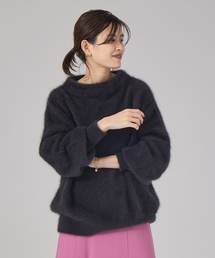 Rouge vif | フォックス＆ラクーンパフスリーブニットプルオーバー(ニット/セーター)