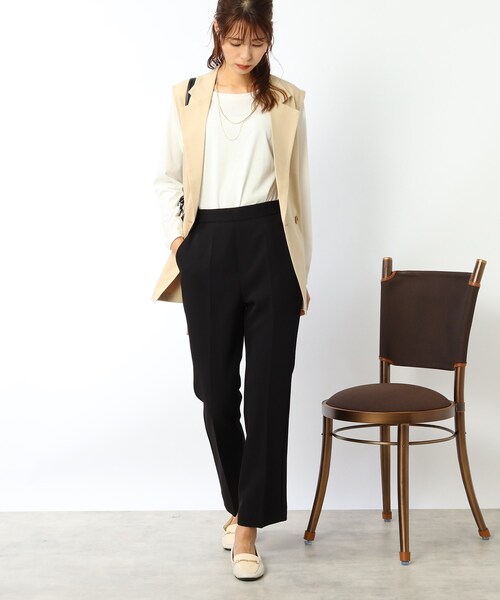 DRESKIP（ドレスキップ）の「◆【細見えスタイルUPが叶う！】ストレッチ フレアパンツ（その他パンツ・レディース・ライトブルー/ブラック/ナチュラル・02/03/04）」の15枚目の写真