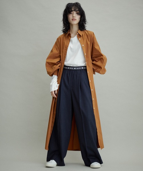 ADAM ET ROPE'(アダムエロペ)の「【WEB限定(一部店舗展開あり)】アジャストシャツワンピース(シャツワンピース・レディース・ブラック/ブラウン系その他2/ブルー系その他4・FREE)」の5枚目の写真