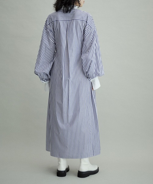 ADAM ET ROPE'(アダムエロペ)の「【WEB限定(一部店舗展開あり)】アジャストシャツワンピース(シャツワンピース・レディース・ブラック/ブラウン系その他2/ブルー系その他4・FREE)」の13枚目の写真