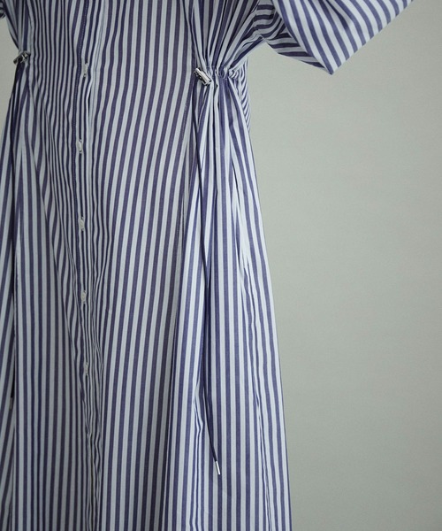 ADAM ET ROPE'(アダムエロペ)の「【WEB限定(一部店舗展開あり)】アジャストシャツワンピース(シャツワンピース・レディース・ブラック/ブラウン系その他2/ブルー系その他4・FREE)」の16枚目の写真