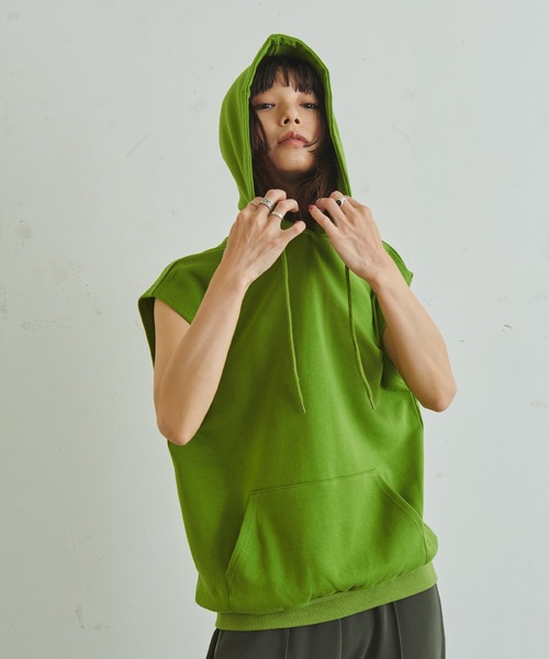 セール】FTL×浅井なつみ HOODIE VEST / コラボ / ノースリーブ