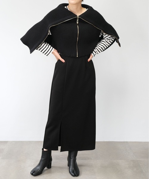 ＡＮＤＪ（アンドジェイ）の「【2022/AW】【ANDJMADE】3WAYロングジップニットベスト（ベスト・レディース・ブラック/ブラウン系その他/モカ・M）」の11枚目の写真