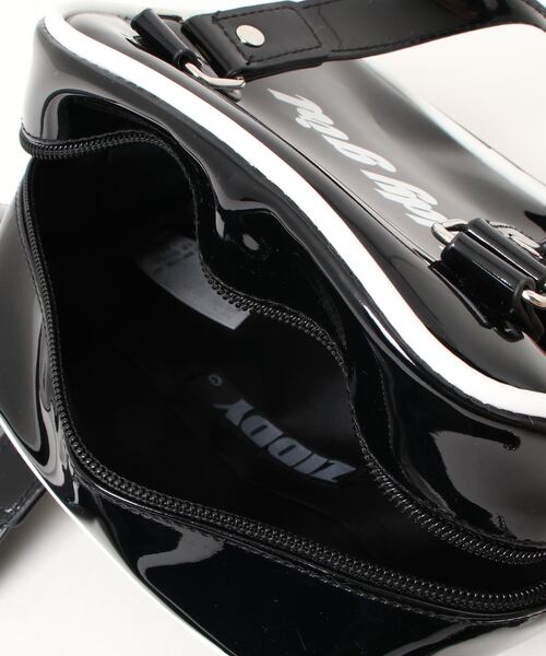 ZIDDY（ジディ）の「ZIDDY/【ニコ☆プチ掲載】肩紐付2WAYショルダーパイピングバッグ（ショルダーバッグ・キッズ・ブラック/パープル・ONESIZE）」の21枚目の写真