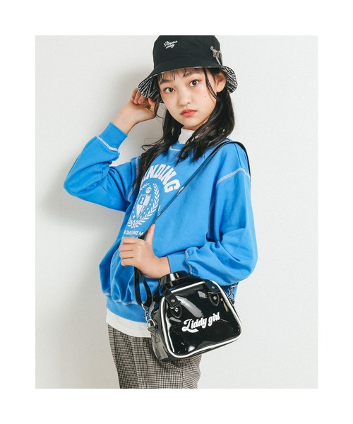 ZIDDY（ジディ）の「ZIDDY/【ニコ☆プチ掲載】肩紐付2WAYショルダーパイピングバッグ（ショルダーバッグ・キッズ・ブラック/パープル・ONESIZE）」の13枚目の写真