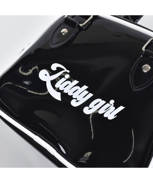 ZIDDY（ジディ）の「ZIDDY/【ニコ☆プチ掲載】肩紐付2WAYショルダーパイピングバッグ（ショルダーバッグ・キッズ・ブラック/パープル・ONESIZE）」の6枚目の写真