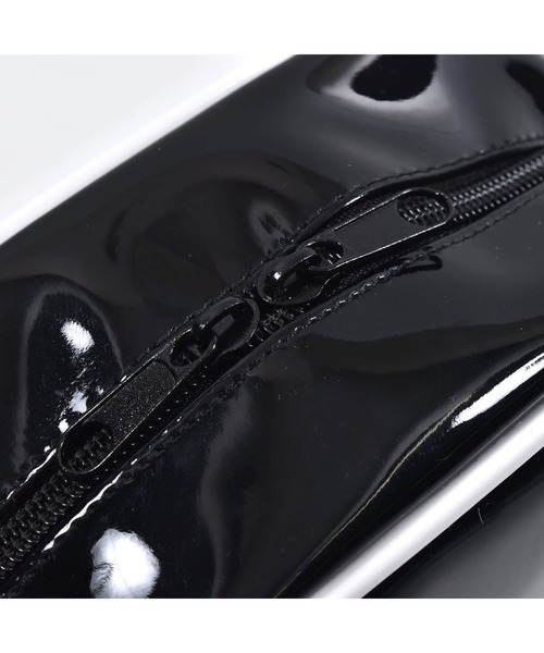 ZIDDY（ジディ）の「ZIDDY/【ニコ☆プチ掲載】肩紐付2WAYショルダーパイピングバッグ（ショルダーバッグ・キッズ・ブラック/パープル・ONESIZE）」の4枚目の写真