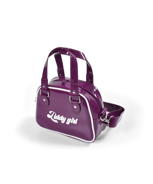 ZIDDY（ジディ）の「ZIDDY/【ニコ☆プチ掲載】肩紐付2WAYショルダーパイピングバッグ（ショルダーバッグ・キッズ・ブラック/パープル・ONESIZE）」の17枚目の写真