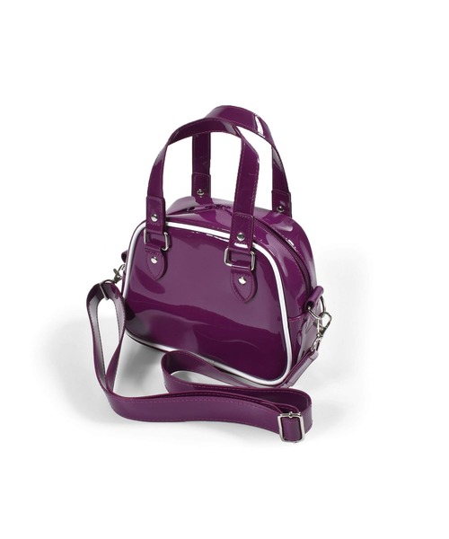 ZIDDY（ジディ）の「ZIDDY/【ニコ☆プチ掲載】肩紐付2WAYショルダーパイピングバッグ（ショルダーバッグ・キッズ・ブラック/パープル・ONESIZE）」の9枚目の写真