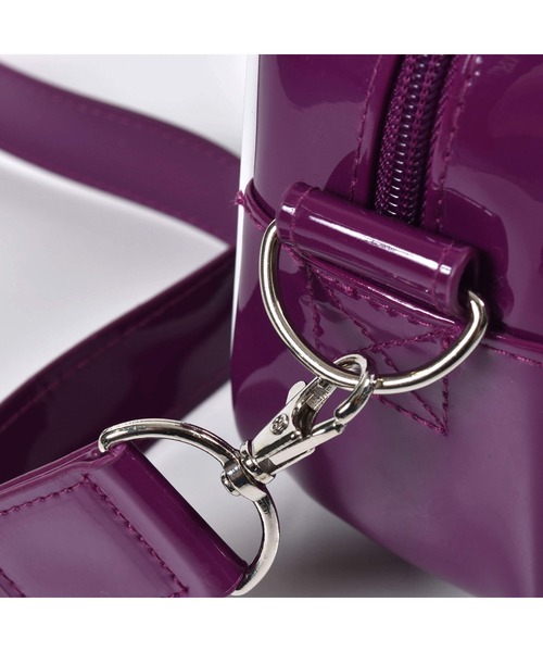 ZIDDY（ジディ）の「ZIDDY/【ニコ☆プチ掲載】肩紐付2WAYショルダーパイピングバッグ（ショルダーバッグ・キッズ・ブラック/パープル・ONESIZE）」の12枚目の写真