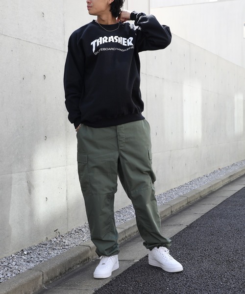 THRASHER(スラッシャー)の「【THRASHER】SKATE MAG CREW/SWT(スウェット・メンズ・グレー/ブラック・L/M/S)」の4枚目の写真