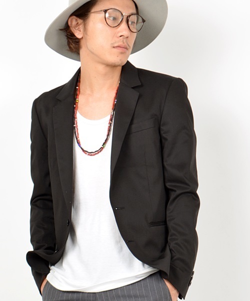 SHIPS JET BLUE（シップスジェットブルー）の「SHIPS JET BLUE(シップス ジェットブルー): T/R ジャケット15SS（テーラードジャケット・メンズ・ダークグレー/ブラック/ネイビー・SMALL/LARGE/MEDIUM）」の2枚目の写真