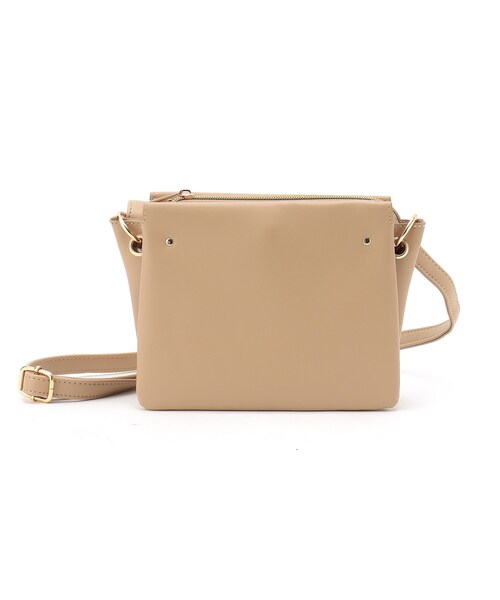 SHOO・LA・RUE（シューラルー）の「◆3層ポケットミニショルダーバッグ（ショルダーバッグ・レディース・ブラック/ベージュ/グリーン・00）」の2枚目の写真