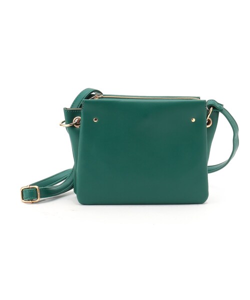 SHOO・LA・RUE（シューラルー）の「◆3層ポケットミニショルダーバッグ（ショルダーバッグ・レディース・ブラック/ベージュ/グリーン・00）」の6枚目の写真