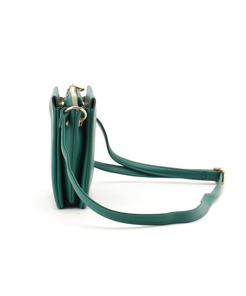 SHOO・LA・RUE（シューラルー）の「◆3層ポケットミニショルダーバッグ（ショルダーバッグ・レディース・ブラック/ベージュ/グリーン・00）」の8枚目の写真