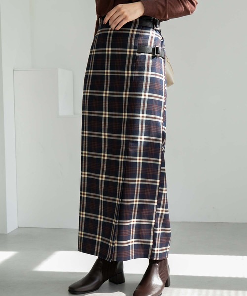 Edit Sheen（エディットシーン）の「サイドベルトチェックロング