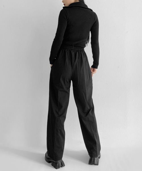LVEU.（ラブユ.）の「【ZOZOTOWN限定】Side line pants / サイドラインパンツ（その他パンツ・レディース・ブラック・FREE）」の5枚目の写真