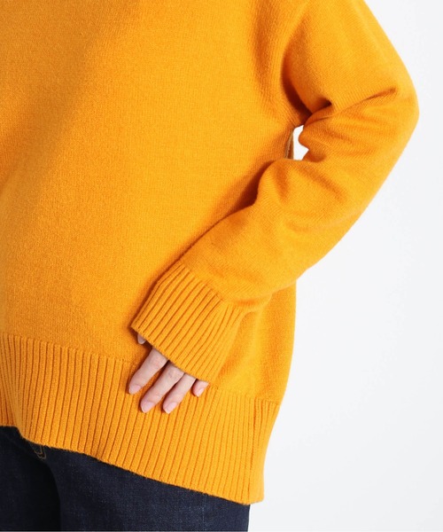 cepo（セポ）の「バックリンキング ハイネックニット（ニット/セーター・レディース・オフホワイト/オレンジ/パープル/ライム/ブラウン・M）」の14枚目の写真