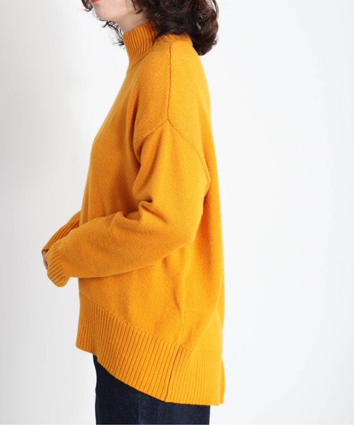 cepo（セポ）の「バックリンキング ハイネックニット（ニット/セーター・レディース・オフホワイト/オレンジ/パープル/ライム/ブラウン・M）」の15枚目の写真